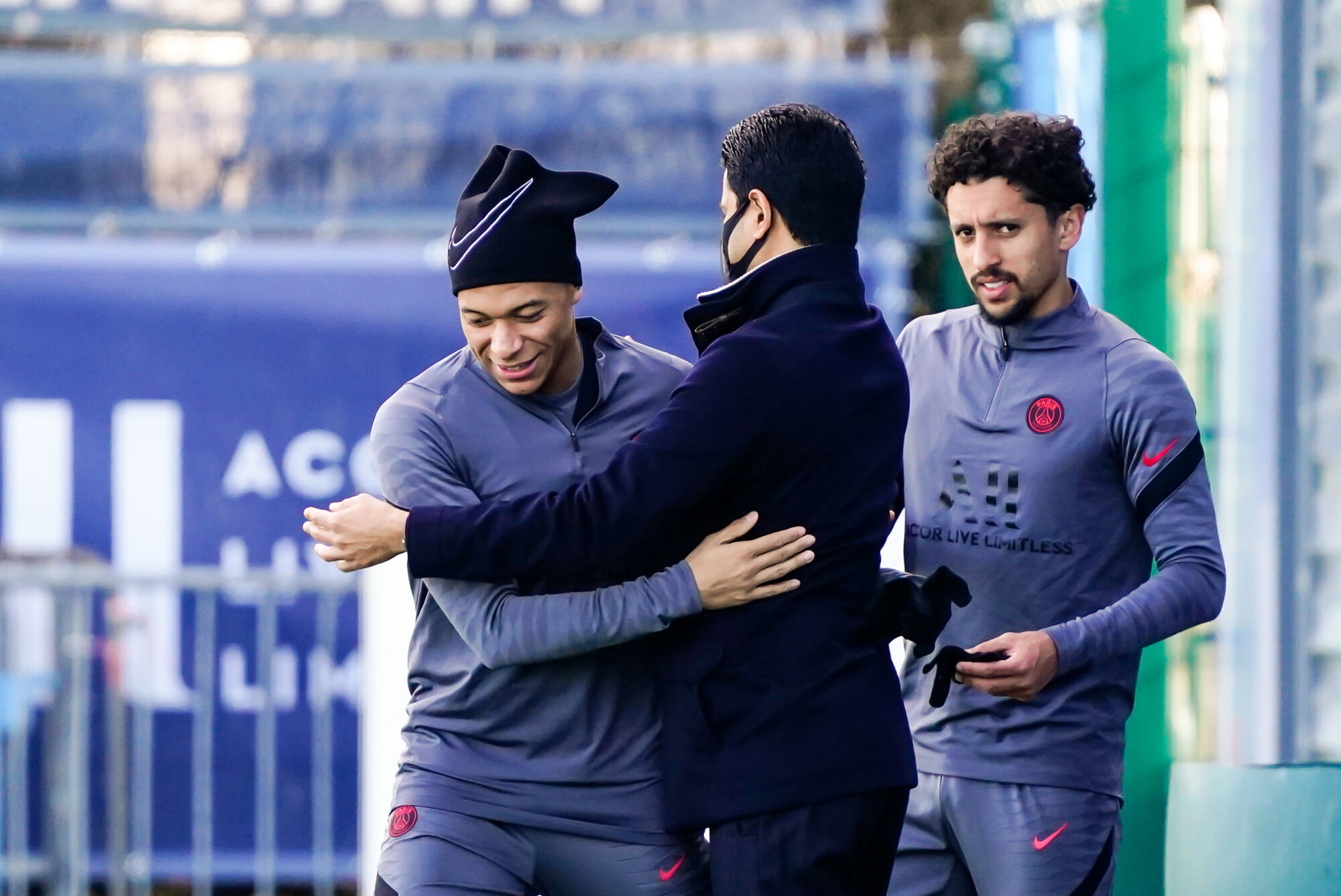 Kylian Mbappé et Nasser Al-Khelaïfi