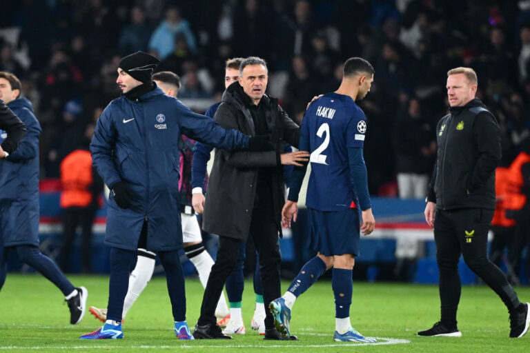 Luis Enrique et Achraf Hakimi