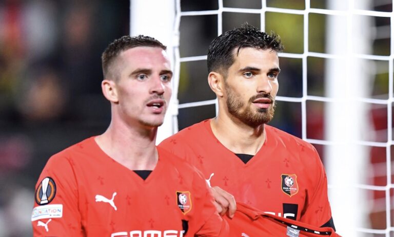 Binjamin Bourigeaud et Martin Terrier sur le départ au stade rennais fc